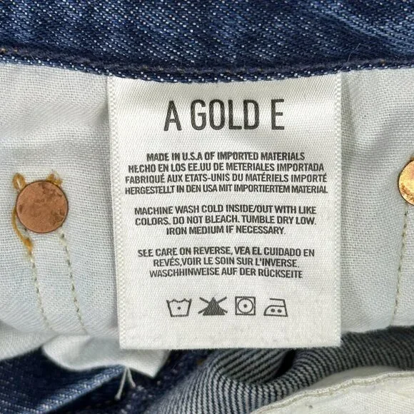 Agolde Riley High Rise Straight Crop Air Blue - Picture 8 of 10